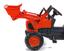 Детский трактор Falk Kubota на педалях с прицепом и ковшом, красный (2060AM) - миниатюра 3