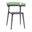 Кресло Papatya Luna, антрацит сиденье, верх прозрачно-зеленый (279888) - миниатюра 1