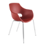 Кресло Papatya Opal, база хром, красный кирпич (817080) - миниатюра 1