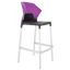 Барний стілець Papatya Ego-S, сірий з фіолетовим (4823052301354) - мініатюра 1