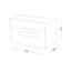 Ящик для зберігання з кришкою МВМ My Home S текстильний, 270х200х160 мм, сірий (TH-07 S GRAY) - мініатюра 5