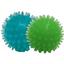 Набор игрушек для собак Fox Мячи с шипами, с ароматом ванили, 4 см, 1 шт., синий и зеленый - миниатюра 1