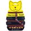 Шлея для котів з повідцем Collar, шкіра, 22-30х30-40х1,2 см/122 см, коричневий (5466) - мініатюра 1
