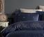 Комплект постельного белья Dantela Vita Asrin lacivert сатин с вышивкой евро синий (svt-2000022328296) - миниатюра 2