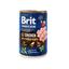Беззерновий вологий корм для собак Brit Premium, з куркою і курячими сердечками, 400 г - мініатюра 1