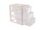 Комод-органайзер пластиковий з 3 висувними лотками Heidrun Professional, 38х27х38 см, білий (1518) - мініатюра 2