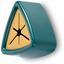 Треугольный держатель для полотенец Supretto в ванную и на кухню самоклеящийся зелено-оранжевый (82870003) - миниатюра 2