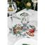 Скатертина гобеленова з велюром Прованс Зимове місто 140х135 см біла (31303) - мініатюра 7