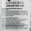 Джин Ginbery's London Dry Gin, 37,5%, 0,5 л (746867) - миниатюра 3