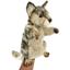 Мягкая игрушка на руку Hansa Puppet Волк, 44 см, серая (7949) - миниатюра 1