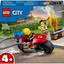 Конструктор LEGO City Пожежний рятувальний мотоцикл 57 деталей (60410) - мініатюра 1