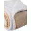 Одеяло Soho Plush hugs Beige флисовое, 220х200 см, бежевое с белым (1225К) - миниатюра 2