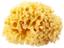 Натуральна губка для ванни OK Baby Silk Fine sea sponge, р.16, жовтий (38481600) - мініатюра 1