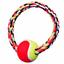 Игрушка для собак Trixie Кольцо плетеное с теннисным мячом, d 18 см, в ассортименте (3266) - миниатюра 1