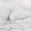 Комплект постельного белья MirSon Natural Linen Winter flower лен полуторный евро белый (2200008249199) - миниатюра 5