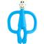Игрушка-прорезыватель Matchstick Monkey Обезьянка, 10,5 см, голубая (MM-T-007) - миниатюра 1