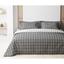Комплект постільної білизни ТЕП Happy Sleep 339 Checks євро біло-сірий (2-03796_24963) - мініатюра 1
