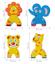 Аква-пазлы Baby Great Смешные животные, 4 игрушки (GB-FM4A) - миниатюра 3
