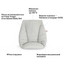 Текстиль Stokke Baby Cushion для стільця Tripp Trapp Nordic grey (496007) - мініатюра 3