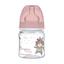 Антиколікова пляшечка Canpol Babies Easystart Bonjour Paris, з широким отвором, 120 мл, рожева (35/231_pin) - мініатюра 1