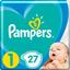 Підгузки Pampers Active Baby 1 (2-5 кг), 27 шт. - мініатюра 1