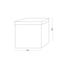 Пуф для хранения МВМ My Home велюровый, 380х380х380 мм, серый (TH-05 GRAY) - миниатюра 10