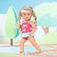 Одежда для куклы Baby Born Яркий купальник 43 см (833636-2) - миниатюра 5