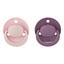 Пустушка латексна Baby-Nova Pink&Purple, кругла, 0-24 міс., рожевий та бузковий, 2 шт. (3962033) - мініатюра 1