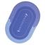 Коврик суперпоглащающий в ванную Stenson 60x40 см овальный фиолетово-голубой (26251) - миниатюра 3