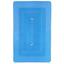 Коврик суперпоглащающий в ванную Stenson 60x40 см прямоугольный светло-синий (26275) - миниатюра 3
