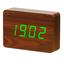 Смарт-будильник з термометром Gingko Brick горіх, 2000 мАг (GK15R8) - мініатюра 1