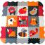 Ігровий килимок-пазл Baby Great Веселий зоопарк, з бортиком, сірий з білим, 122х122 см (GB-M129A4E) - мініатюра 1