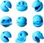 Игрушка Moluk Мокс мячик-марионетка, синяя (43350) - миниатюра 2