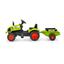Трактор Falk 2041C Claas Arion на педалях з причепом, зелений (2041C) - мініатюра 2