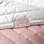 Двостороннє покривало Ideia Стиль Люкс, 260х240 см, рожевий та білий (8-13500 пудра/білий) - мініатюра 7
