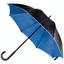 Зонт-трость Macma, черный с синим (4519704) - миниатюра 1