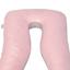 Наволочка-чехол на П-образную подушку для беременных и отдыха Ideia, 140х75 см, пудровый и светло-серый (8-35126) - миниатюра 2
