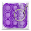 Брелок-антистресс Pop It Offtop, фиолетовий (866722) - миниатюра 1