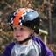 Велосипедный шлем Trybike Coconut, 47-53 см, черный с оранжевым (COCO 5S) - миниатюра 4