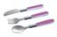 Набір столових приборів Canpol babies (виделка, ложка і ніж), рожевий (9/477_pin) - мініатюра 1