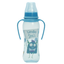 Пляшечка для годування Lindo, вигнута з ручками, 250 мл, блакитний (Li 135 гол) - мініатюра 1