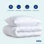 Подушка Ideia Classica Soft, с молнией, 70х50, 2 шт. (8-32960 білий) - миниатюра 6