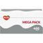 Серветки Ruta Mega Pack, одношарові, 24х24 см, 400 шт., білі - мініатюра 1