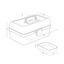 Органайзер-аптечка MBM My Home PC-10, 35,5х21,5х15,5 см, білий (PC-10 WHITE) - мініатюра 3