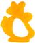 Прорезыватель с водой Baby Team Кенгуру, оранжевый (4004) - миниатюра 1