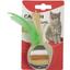 Игрушка для кошек Camon Пернатый мячик, с ароматом кошачьей мяты, 5,5 см - миниатюра 2