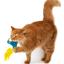 Іграшка для котів Barksi Пташка з дзвіночком і пір'ям 9х8 см ментолова - мініатюра 6