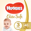 Підгузки Huggies Elite Soft 3 (5-9 кг), 40 шт. - мініатюра 1