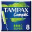 Тампони Tampax Compak Super Single з аплікатором, 8 шт. - мініатюра 1