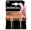 Лужні батарейки пальчикові Duracell 1,5 V АA LR6/MN1500, 2 шт. (706001) - мініатюра 1